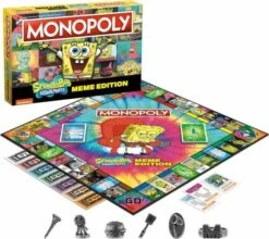MONOPOLY®: SpongeBob SquarePants Meme Edition-USAopoly -The Toy Maven Shop adilusomn096712 1