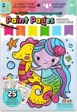 Paint Pages (Magical Creatures)-Bright Stripes