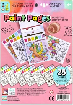 Paint Pages (Magical Creatures)-Bright Stripes -The Toy Maven Shop brst19812 2
