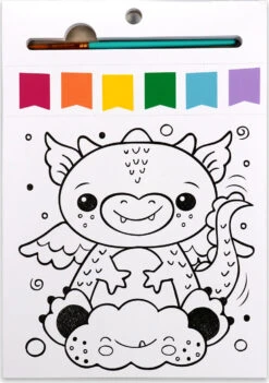 Paint Pages (Magical Creatures)-Bright Stripes -The Toy Maven Shop brst19812 6