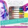Sparkle Hair Chalk Pastels And Barrettes Set-Bright Stripes 1 Sparkle Hair Chalk Pastels And Barrettes Set-Bright Stripes -The Toy Maven Shop brstspa06