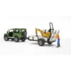 Land Rover Defender With Trailer, JCB Excavator And Man-Bruder Toys 2 Land Rover Defender With Trailer, JCB Excavator And Man-Bruder Toys -The Toy Maven Shop brud02593