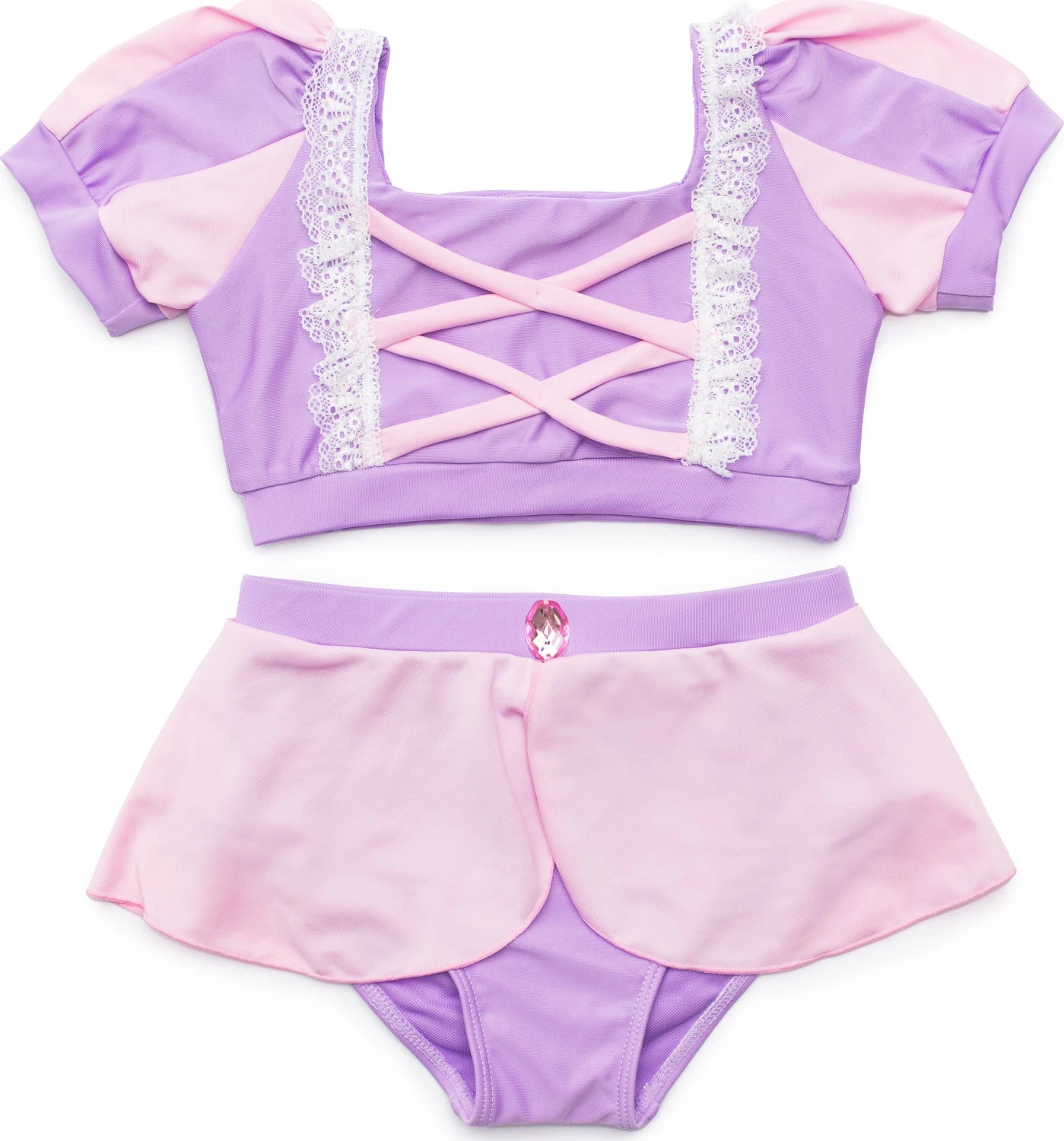 Rapunzel Swim Suit, Two-Piece (Size 3-4)-Great Pretenders (Creative Education of Canada) Rapunzel Swim Suit, Two-Piece (Size 3-4)-Great Pretenders (Creative Education Of Canada) -The Toy Maven Shop ceoc27033