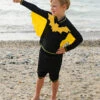Super Bat Swimsuit (Size 3-4)-Great Pretenders (Creative Education Of Canada) -The Toy Maven Shop ceoc27193