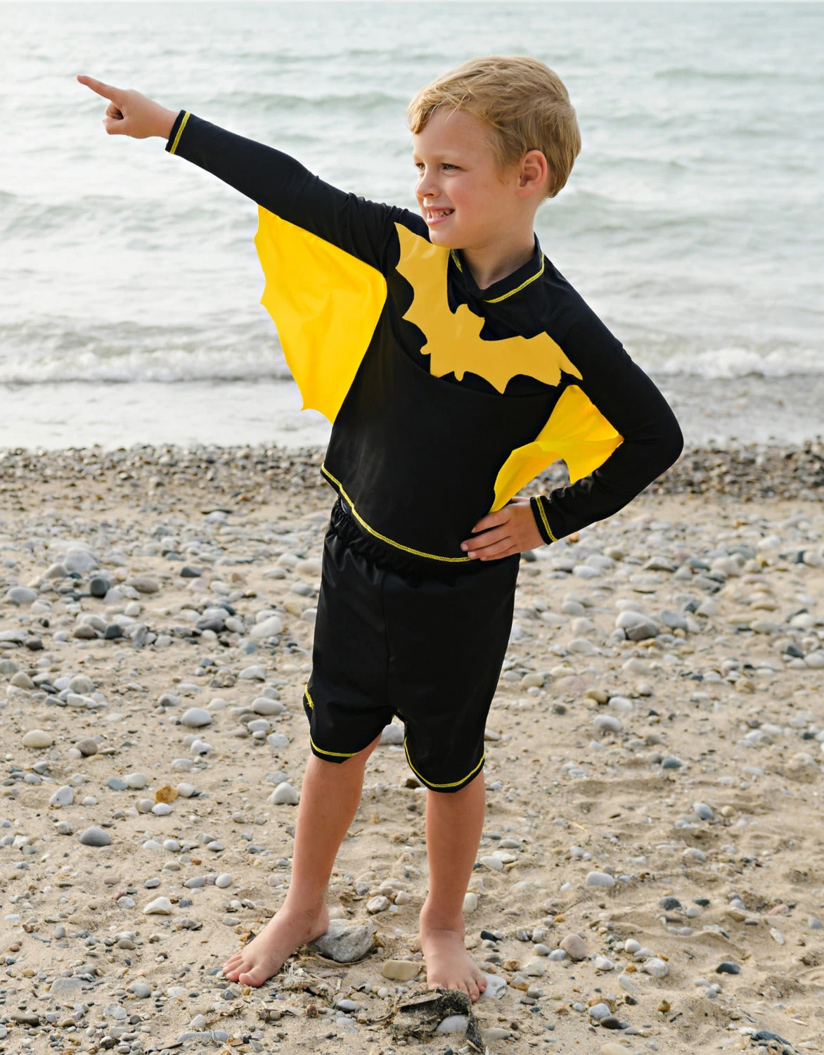 Super Bat Swimsuit (Size 3-4)-Great Pretenders (Creative Education of Canada) Super Bat Swimsuit (Size 3-4)-Great Pretenders (Creative Education Of Canada) -The Toy Maven Shop ceoc27193