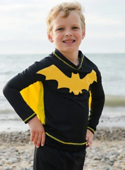 Super Bat Swimsuit (Size 3-4)-Great Pretenders (Creative Education Of Canada) 4 Super Bat Swimsuit (Size 3-4)-Great Pretenders (Creative Education Of Canada) -The Toy Maven Shop ceoc27193 3