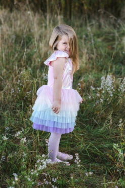 Rainbow Ruffle Tutu Dress-Great Pretenders (Creative Education Of Canada) -The Toy Maven Shop ceoc32125 3