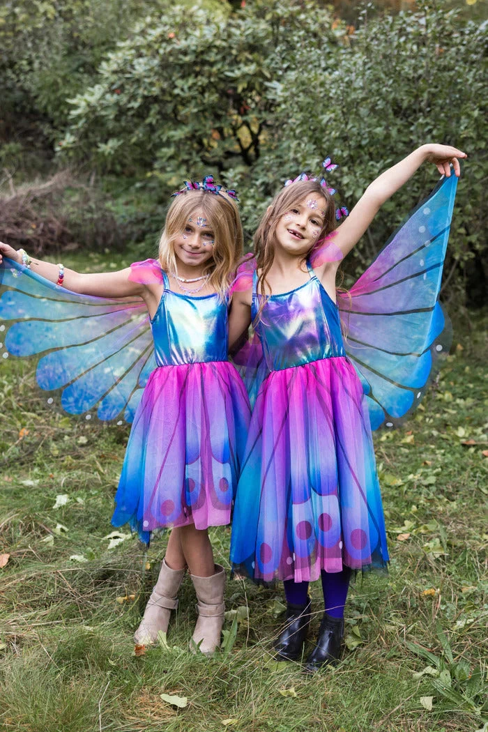 Blue Butterfly Twirl Dress with Wings and Headband (Size 5-6)-Great Pretenders (Creative Education of Canada) Blue Butterfly Twirl Dress With Wings And Headband (Size 5-6)-Great Pretenders (Creative Education Of Canada) -The Toy Maven Shop ceoc32545 4