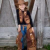Cowboy Vest And Chaps (Size 7-8)-Great Pretenders (Creative Education Of Canada) -The Toy Maven Shop ceoc67107