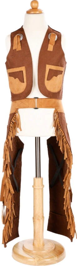 Cowboy Vest And Chaps (Size 7-8)-Great Pretenders (Creative Education Of Canada) -The Toy Maven Shop ceoc67107 3