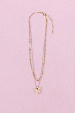 Boutique Chic Bubbly Butterfly Necklace-Great Pretenders (Creative Education Of Canada) -The Toy Maven Shop ceoc92204 3