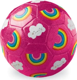 Size 3 Glitter Soccer Ball - Rainbow-Crocodile Creek