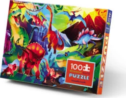 100 Pc Holographic Dinosaur World Puzzle-Crocodile Creek