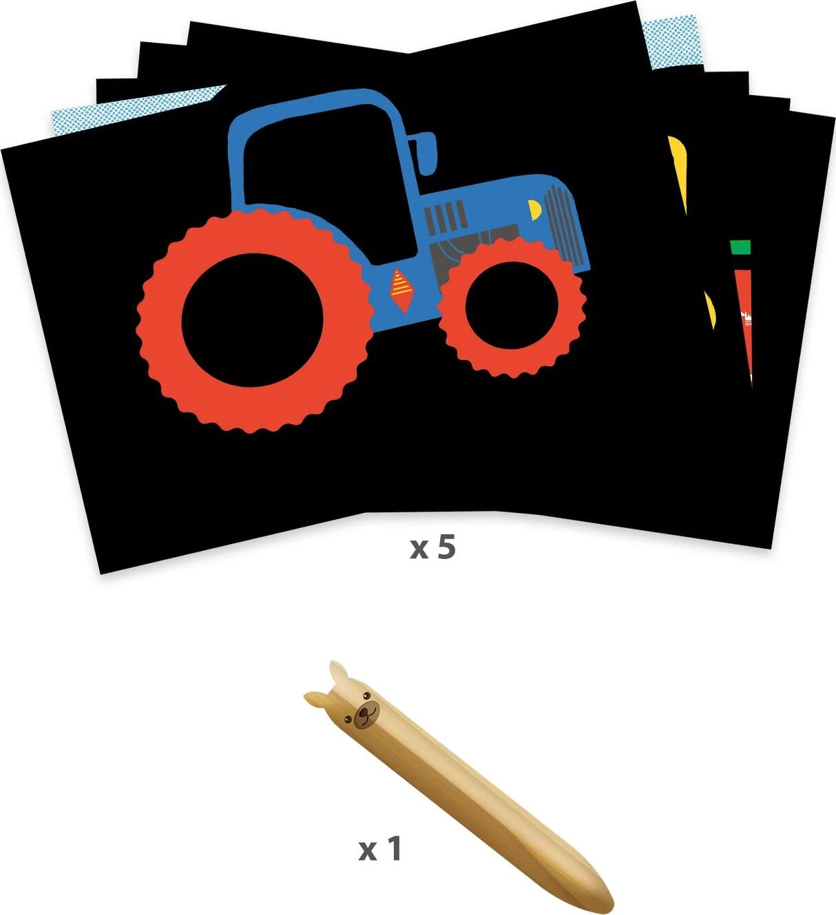 DJECO Learning about Vehicles Scratch Cards Activity-Djeco DJECO Learning About Vehicles Scratch Cards Activity-Djeco -The Toy Maven Shop djcodj00040 1