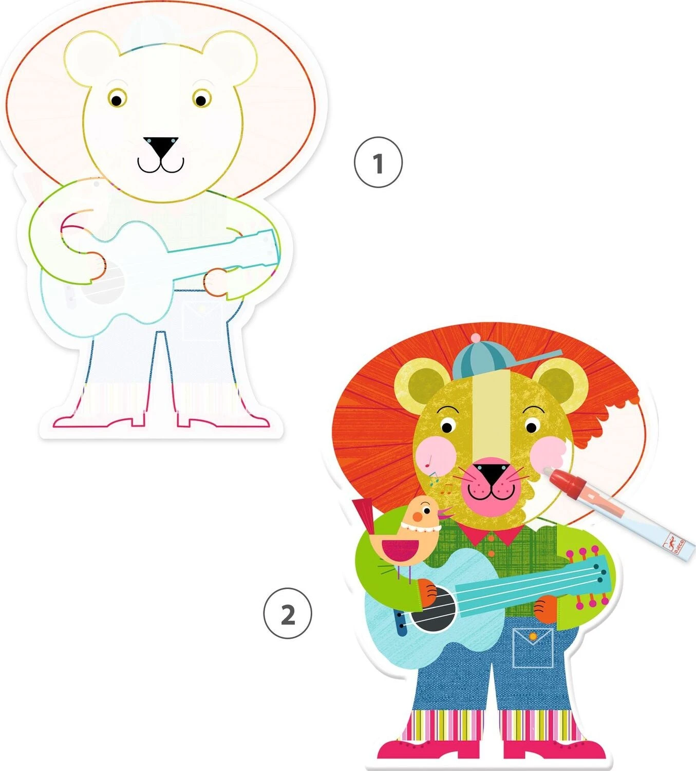 DJECO Animalo-Len Paint With Water Activity Set-Djeco DJECO Animalo-Len Paint With Water Activity Set-Djeco -The Toy Maven Shop djcodj09069 2