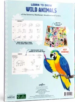 Learn To Draw Wild Animals-eeBoo -The Toy Maven Shop ebooartbk7 4