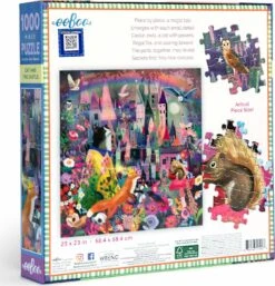Cat And The Castle 1000 Piece Puzzle-eeBoo -The Toy Maven Shop eboopztcac 3