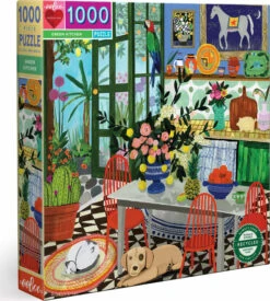 Green Kitchen 1000 Piece Puzzle-eeBoo