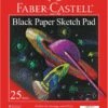 Black Paper Pad 9" X 12"-Faber-Castell 2 Black Paper Pad 9" X 12"-Faber-Castell -The Toy Maven Shop fabefc14563