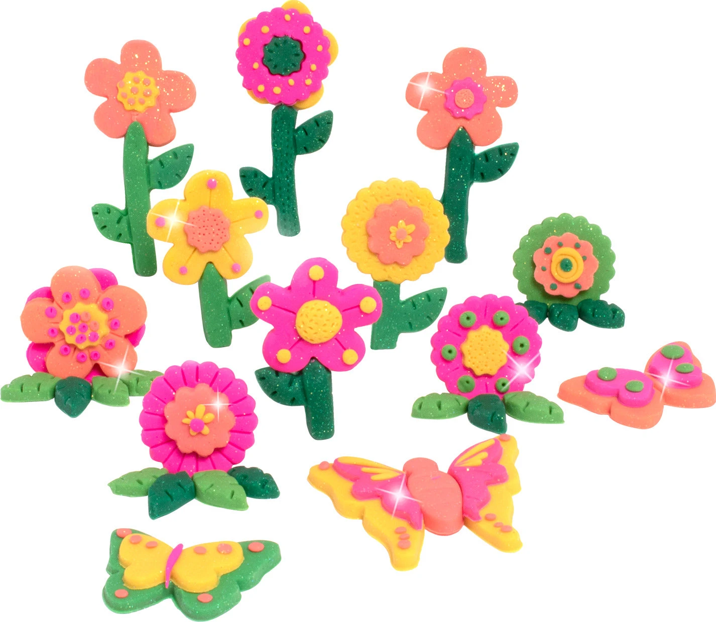 Tutti Frutti Sparkling Flowers Trio Kit-Tutti Frutti Tutti Frutti Sparkling Flowers Trio Kit-Tutti Frutti -The Toy Maven Shop famibjtt16060 1