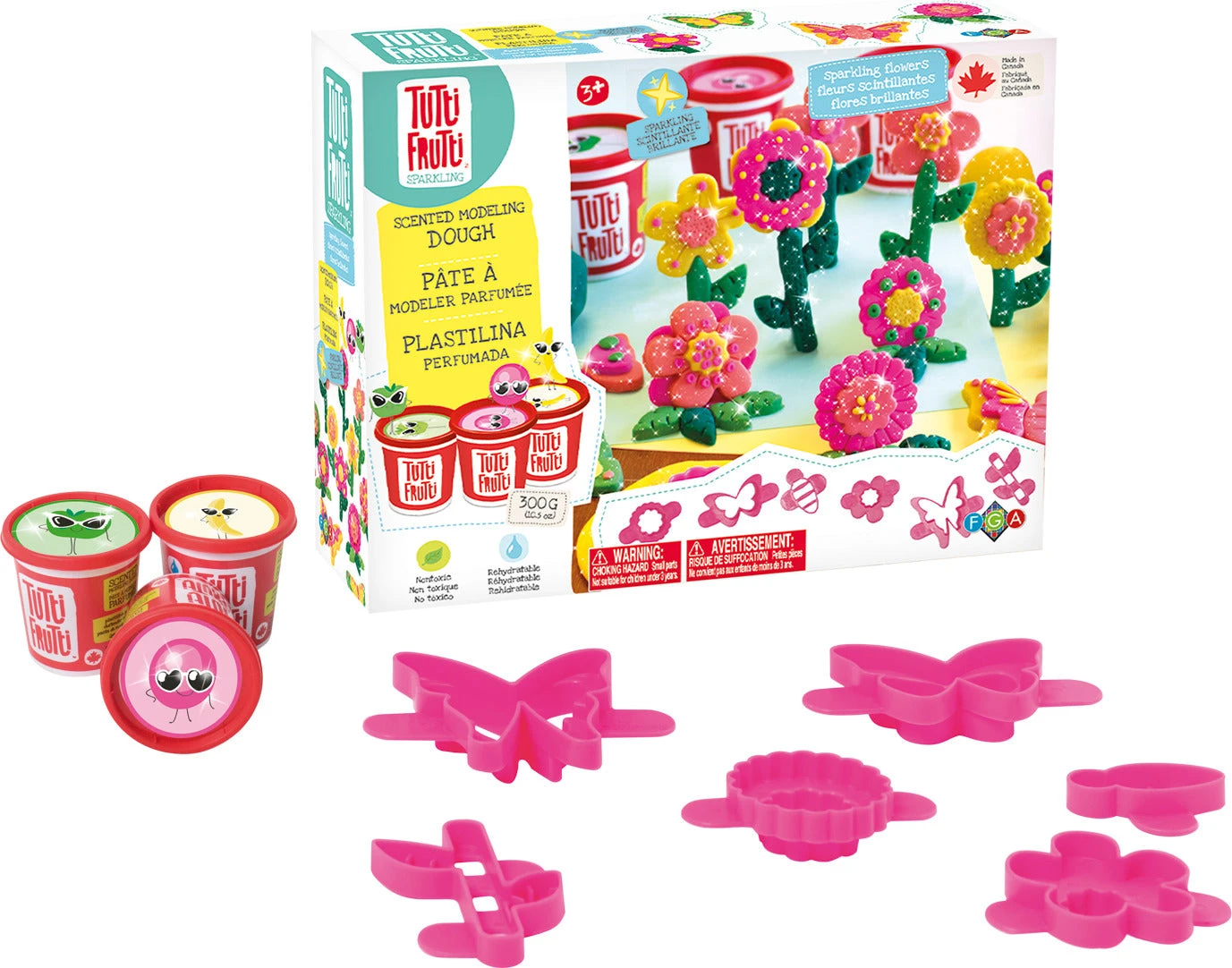 Tutti Frutti Sparkling Flowers Trio Kit-Tutti Frutti Tutti Frutti Sparkling Flowers Trio Kit-Tutti Frutti -The Toy Maven Shop famibjtt16060 2