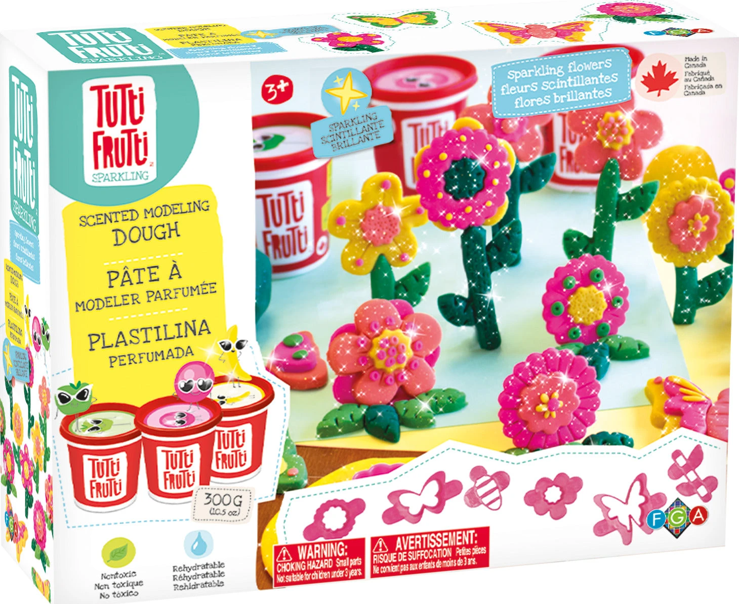 Tutti Frutti Sparkling Flowers Trio Kit-Tutti Frutti Tutti Frutti Sparkling Flowers Trio Kit-Tutti Frutti -The Toy Maven Shop famibjtt16060 3