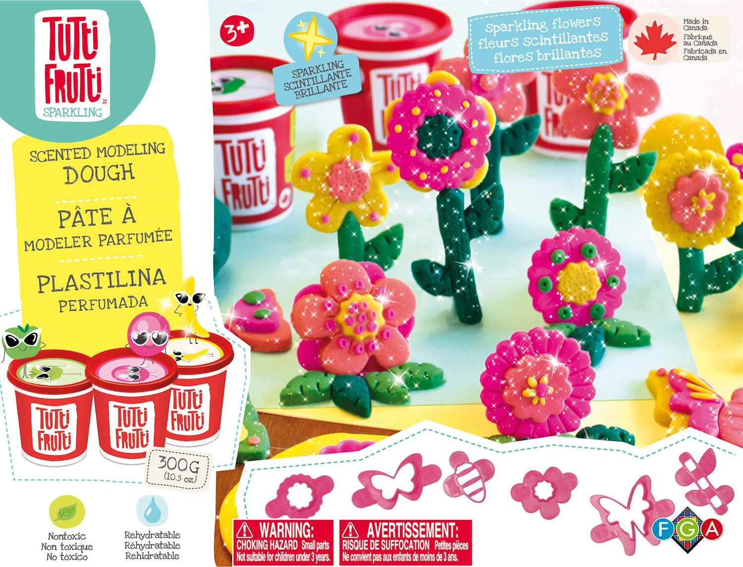 Tutti Frutti Sparkling Flowers Trio Kit-Tutti Frutti Tutti Frutti Sparkling Flowers Trio Kit-Tutti Frutti -The Toy Maven Shop famibjtt16060 4