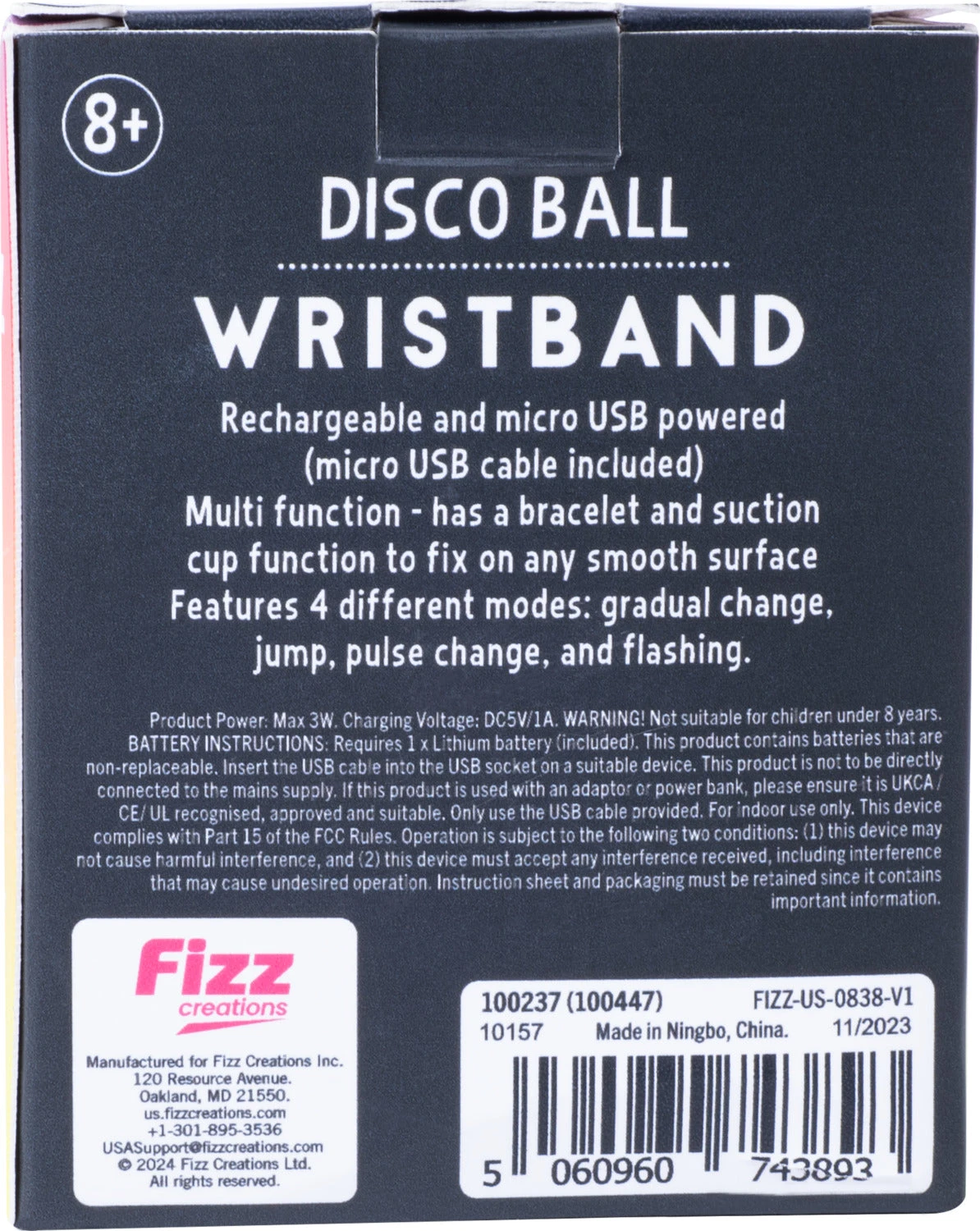 Disco Ball Wristband-Fizz Creations Disco Ball Wristband-Fizz Creations -The Toy Maven Shop fizc100237 4