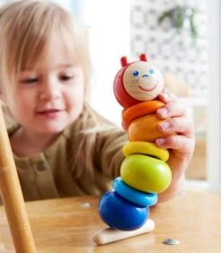 Colorful Caterpillar Wooden Threading Toy-HABA -The Toy Maven Shop haba305227 13