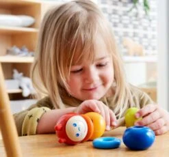 Colorful Caterpillar Wooden Threading Toy-HABA -The Toy Maven Shop haba305227 3