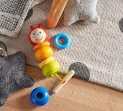 Colorful Caterpillar Wooden Threading Toy-HABA -The Toy Maven Shop haba305227 5
