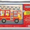 Fire Truck Pouch Puzzle-Galison 2 Fire Truck Pouch Puzzle-Galison -The Toy Maven Shop hbog9780735349353