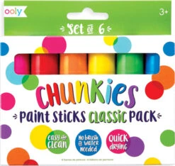 Chunkies Paint Sticks Classic Pack Set Of 6-Ooly (International Arrivals)