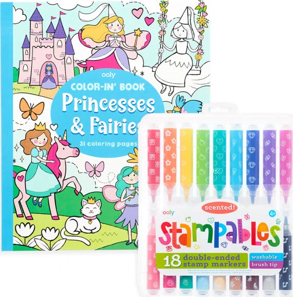 Princess Fairies Stampable Coloring Giftables Pack-Ooly (International Arrivals) Princess Fairies Stampable Coloring Giftables Pack-Ooly (International Arrivals) -The Toy Maven Shop inar191179 1