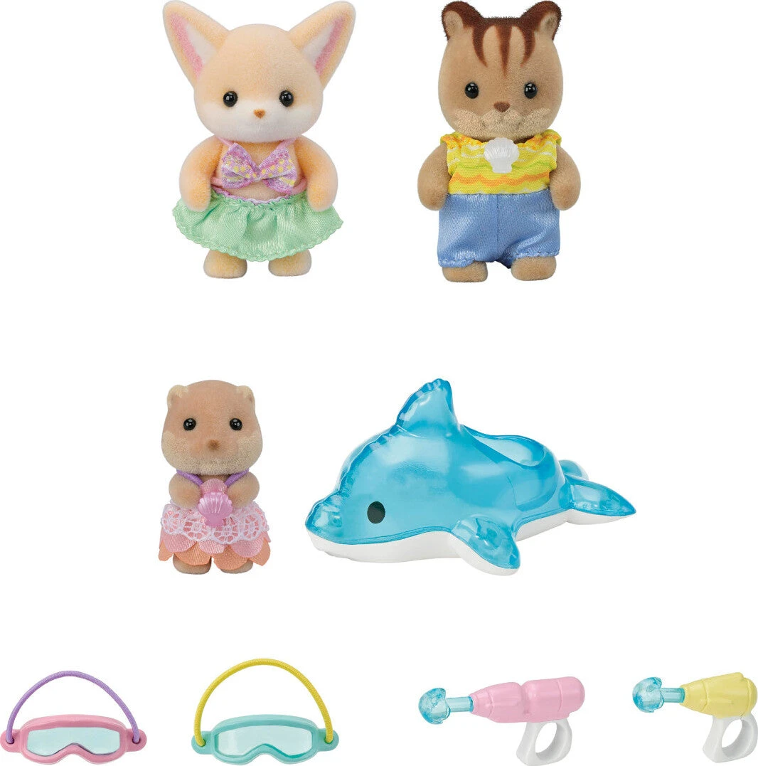 Nursery Friends -Pool Fun Trio-Calico Critters Nursery Friends -Pool Fun Trio-Calico Critters -The Toy Maven Shop intpcc2172 1