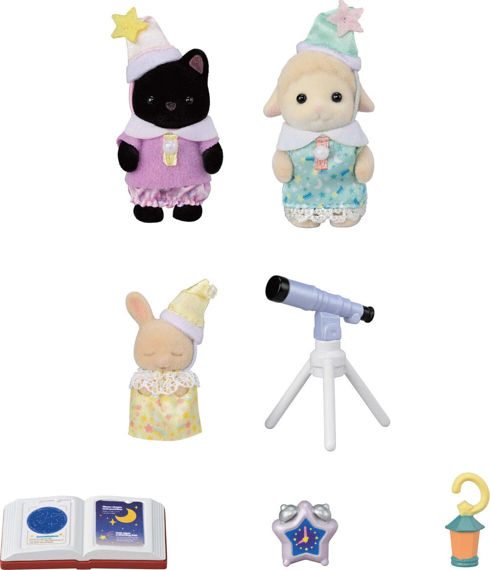 Nursery Friends -Sleepover Party Trio-Calico Critters Nursery Friends -Sleepover Party Trio-Calico Critters -The Toy Maven Shop intpcc2173 1