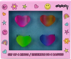 Ombre Heart Ring Set Blue Pink-iScream -The Toy Maven Shop iscr770371 5