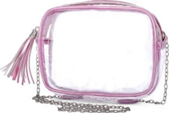 Pink Metallic Clear Crossbody-iScream