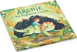 Archie, My Dinosaur Friend Book-Jellycat -The Toy Maven Shop jcatbk4arc 3