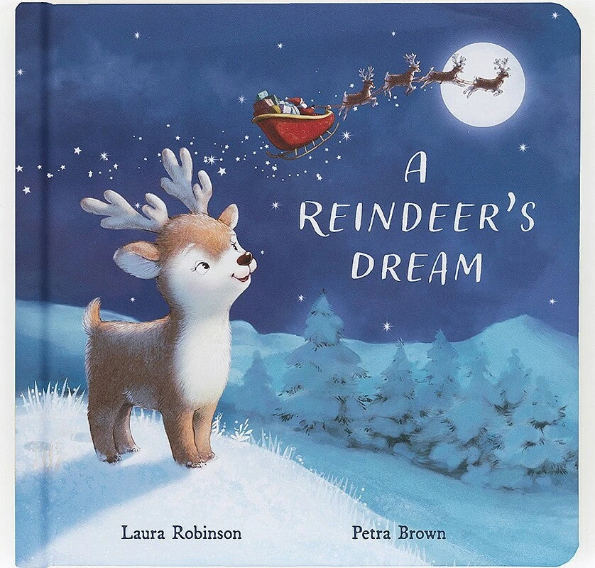 A Reindeer's Dream Book-Jellycat A Reindeer's Dream Book-Jellycat -The Toy Maven Shop jcatbk4rd
