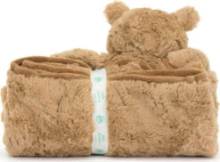 Bartholomew Bear Blankie-Jellycat -The Toy Maven Shop jcatblnk4bar 2