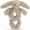 Bashful Bunny Ring Rattle-Jellycat -The Toy Maven Shop jcatbrr4b