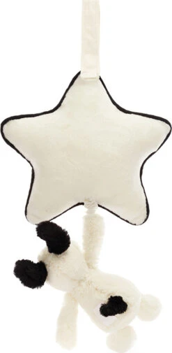 Bashful Black And Cream Puppy Musical Pull-Jellycat -The Toy Maven Shop jcatmp4bcp 2