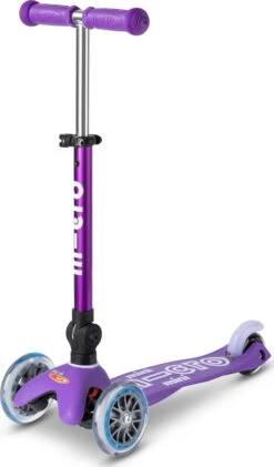 Mini Deluxe Foldable Purple-Micro Kickboard