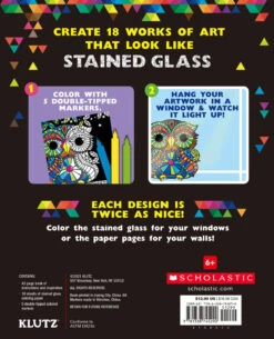 Stained Glass Art-Klutz -The Toy Maven Shop kltz9781338745290 5