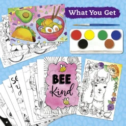 Watercolor Wishes Postcard Kit-Scholastic -The Toy Maven Shop kltz9781338784749 1