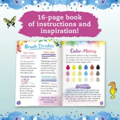 Watercolor Wishes Postcard Kit-Scholastic -The Toy Maven Shop kltz9781338784749 4