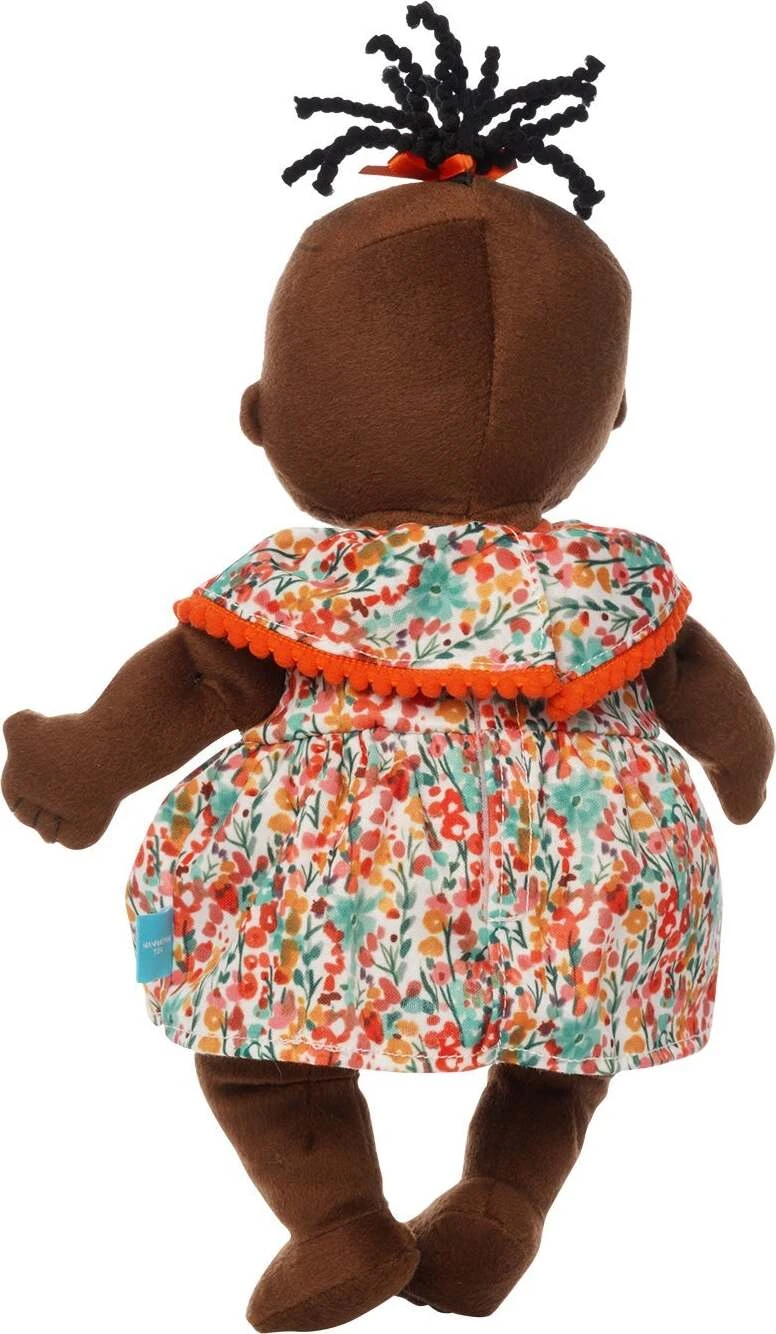 Baby Stella Brown with Black Wavy Hair-Manhattan Toy Baby Stella Brown With Black Wavy Hair-Manhattan Toy -The Toy Maven Shop man164130 3