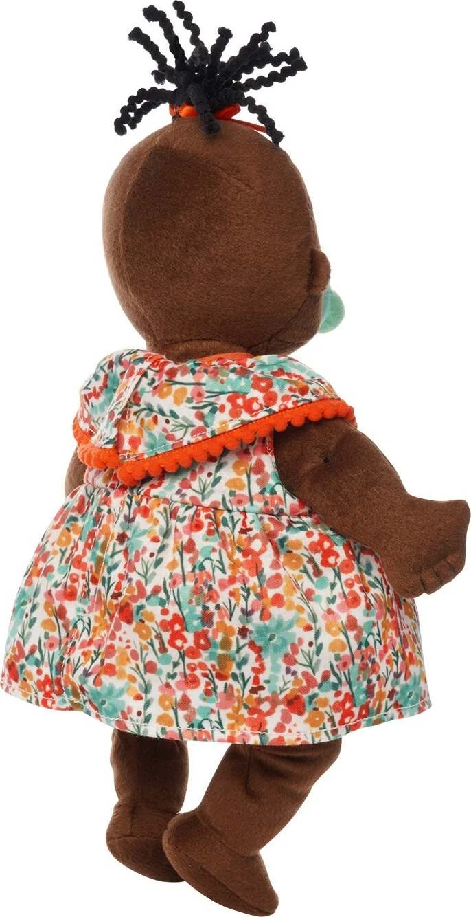 Baby Stella Brown with Black Wavy Hair-Manhattan Toy Baby Stella Brown With Black Wavy Hair-Manhattan Toy -The Toy Maven Shop man164130 4