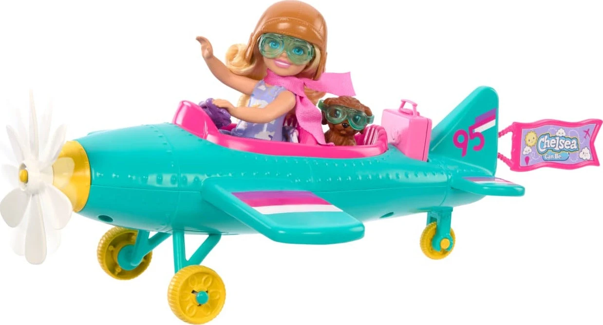 Barbie Chelsea Can Be… Plane Doll & Playset-Barbie